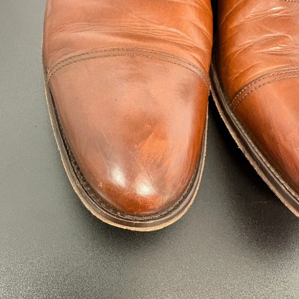 To Boot New York Mens Cap Toe Oxford 12 Brown Leather Made in Italy 12981 Career